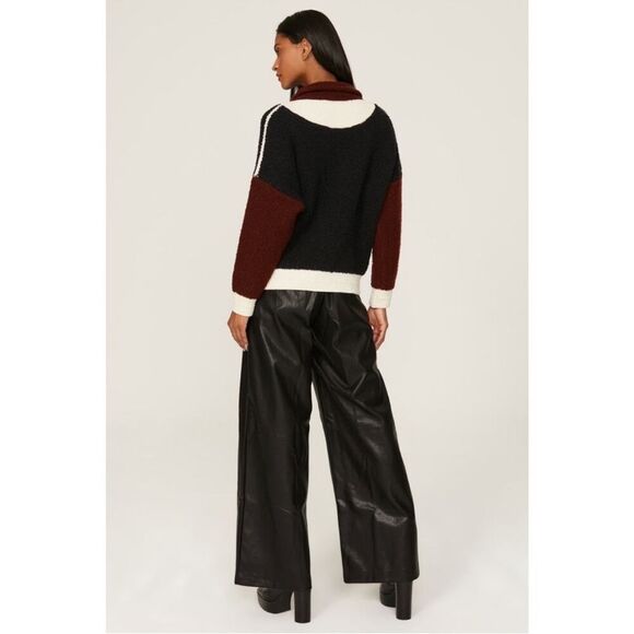 Ba&sh Benji Colorblock Knit Wool Blend Pullover Medium ⭐️read description-DD4 - Picture 2 of 15